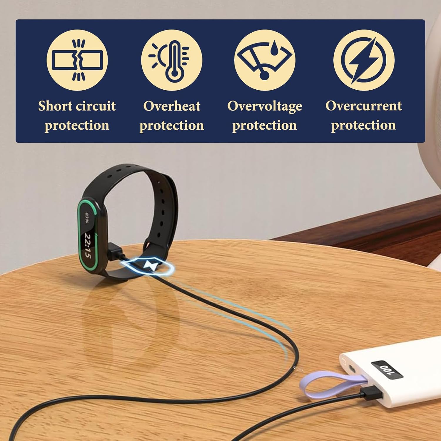 2 Pcs Charger for Xiaomi Redmi Watch 5/5 Active/5 Lite/4/3 Active/3 Lite, Magnetic Charging Cable for Xiaomi Mi Band 10/10 Pro/10 Active/9/9 Pro/9 Active/8/8 Pro/8 Active/Redmi Band 2/3, White Black