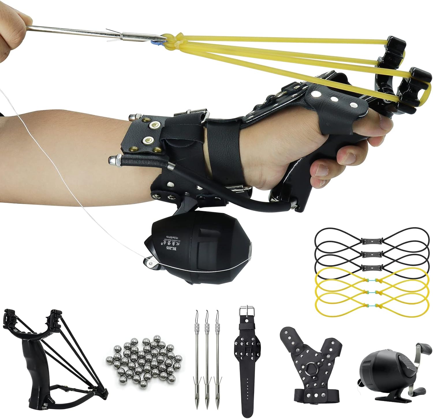 Fishing Reel Slingshot Fishing Reel Hunting Shooting Slingshot with