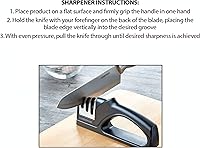 Vista 5 de Farberware Edgekeeper - Afilador de cuchillos de cocina de 3 etapas, color negro