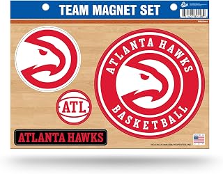 Rico Industries NBA Basketball Atlanta Hawks Standard Team Magnet Set 8.5" x 11" - Home Décor - Regrigerator, Office, Kitchen