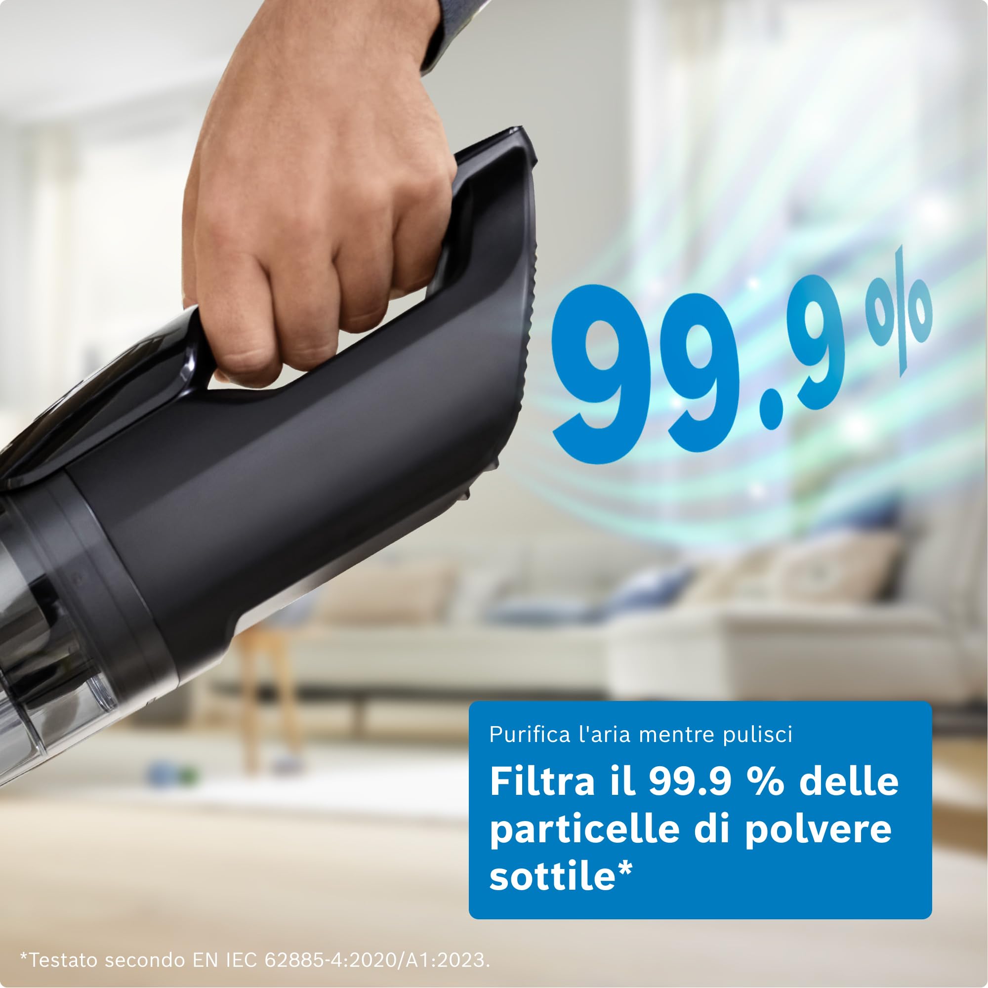 Bosch BKH4WN28 Aspirapolvere e Aspirabriciole 2in1, Luci LED, Bianco
