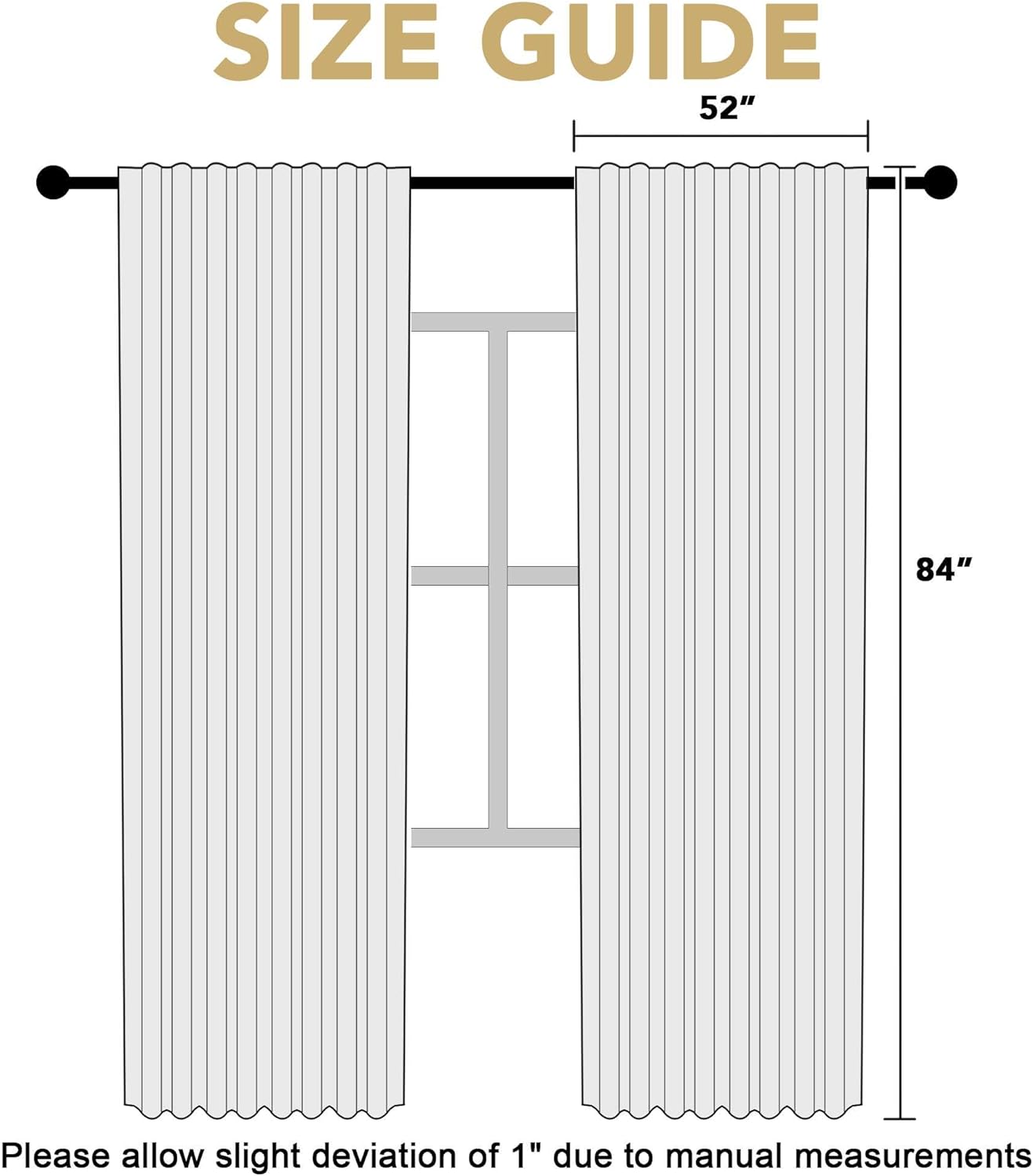 H.VERSAILTEX Blackout Curtains 84 Inch Length 2 Panels Set for Living Room Bedroom, Back Tab Pinch Pleated Thermal Insulated Room Darkening Light Blocking Curtains with Hooks, Pumice Stone