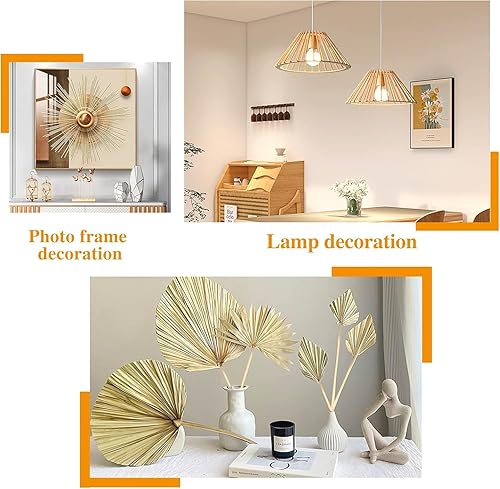 Miniatura 5 de 150 varillas de pasador, 18 x 12 pulgadas, varillas de madera para manualidades, varillas de bambú natural sin terminar para manualidades y bricolaje