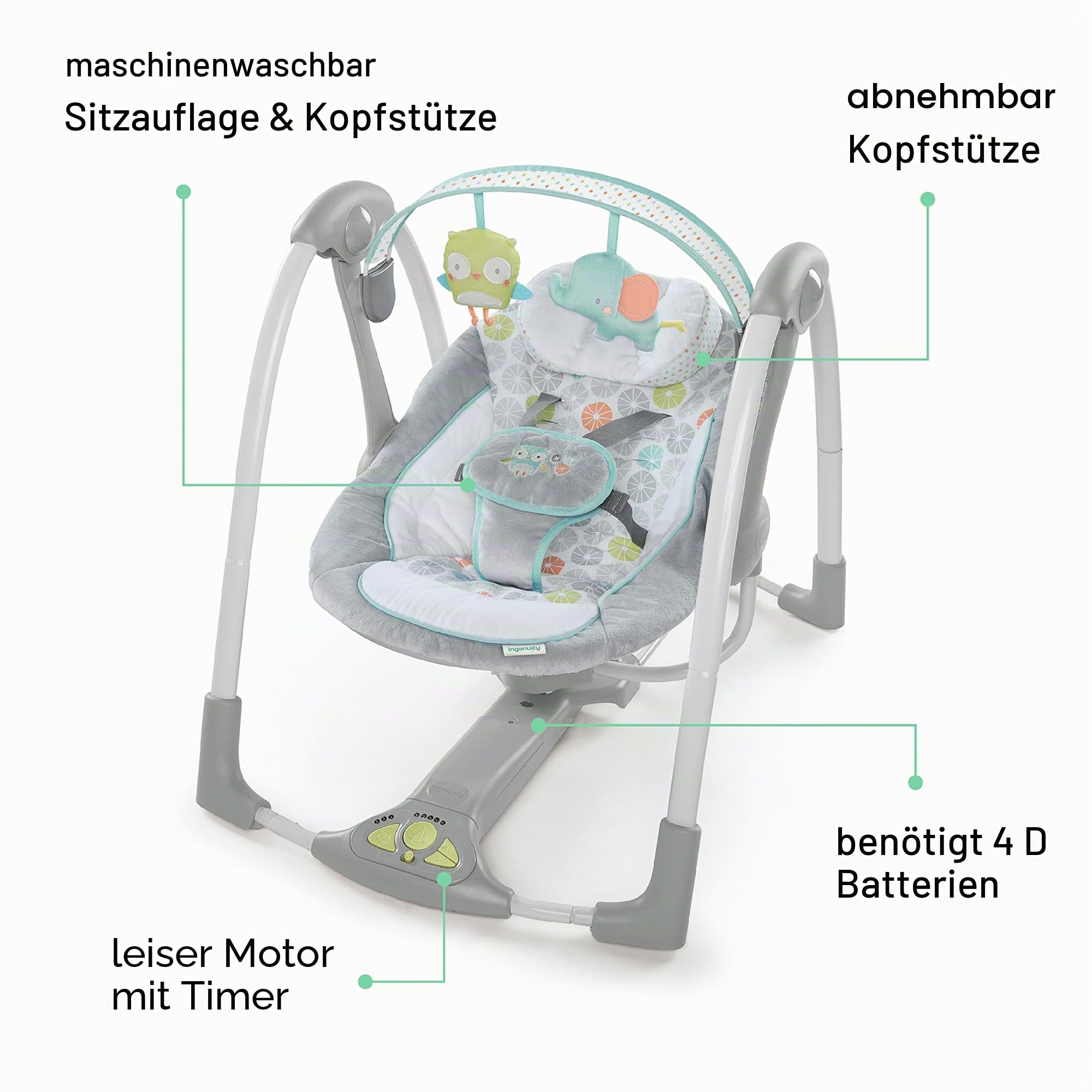 Ingenuity Babyschaukel Swing and Go Portable Swing