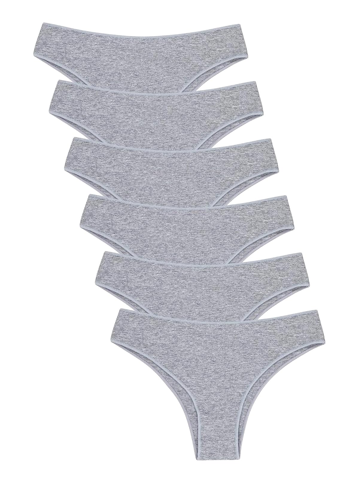 Channo Brazilian Baumwoll-Slips Damen - 6er Pack Unterhosen, Weich & Bequem für Alltagskomfort