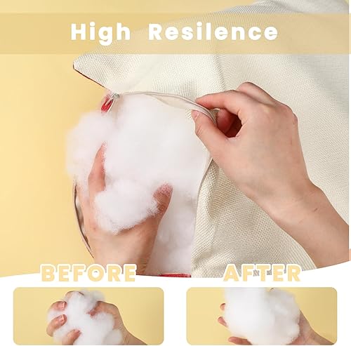 Miniatura 4 de Woanger Relleno de poliéster de 8.8 libras  140 onzas para animales de peluche, cojines de algodón suave relleno de fibra de poliéster de alta