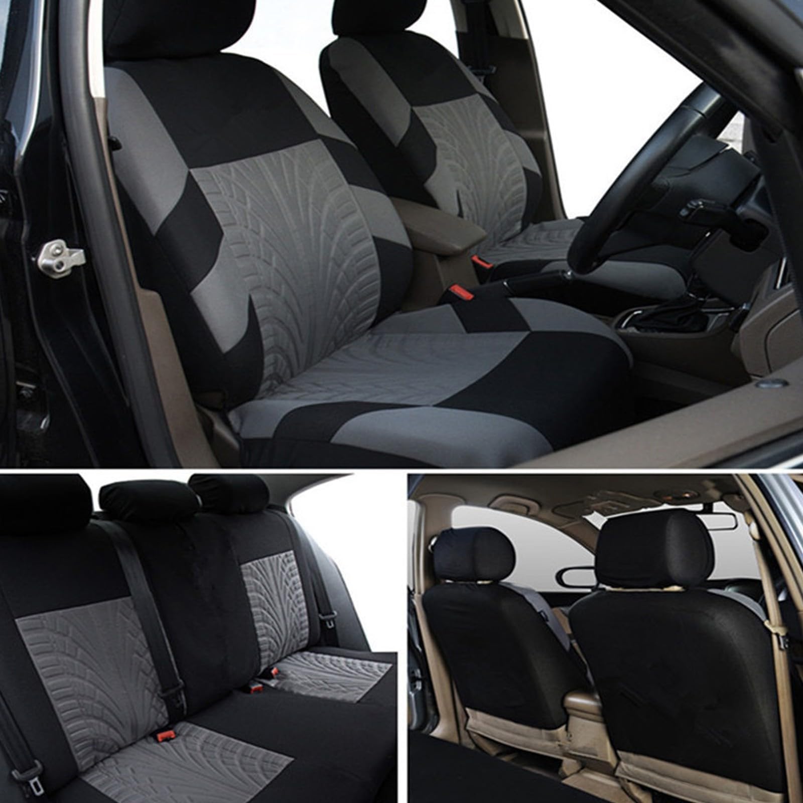 Voiture Ensembles Housses Siège pour Renault Clio 6 (2025 2026) Hatchback,Universel 5 Pièces Imperméable Avant Arrière Confortable AntidéRapant