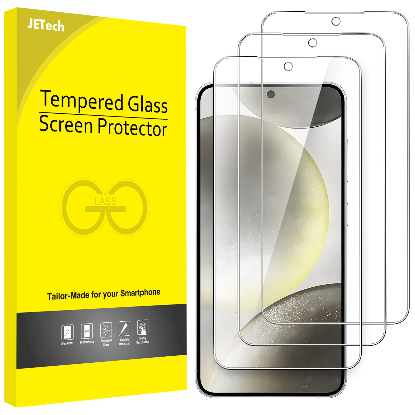 JETech Pellicola In Vetro Temperato Per Xiaomi Redmi Note 12 5G - 2 Pezzi Con Protezione Fotocamera, HD E Antigraffio
