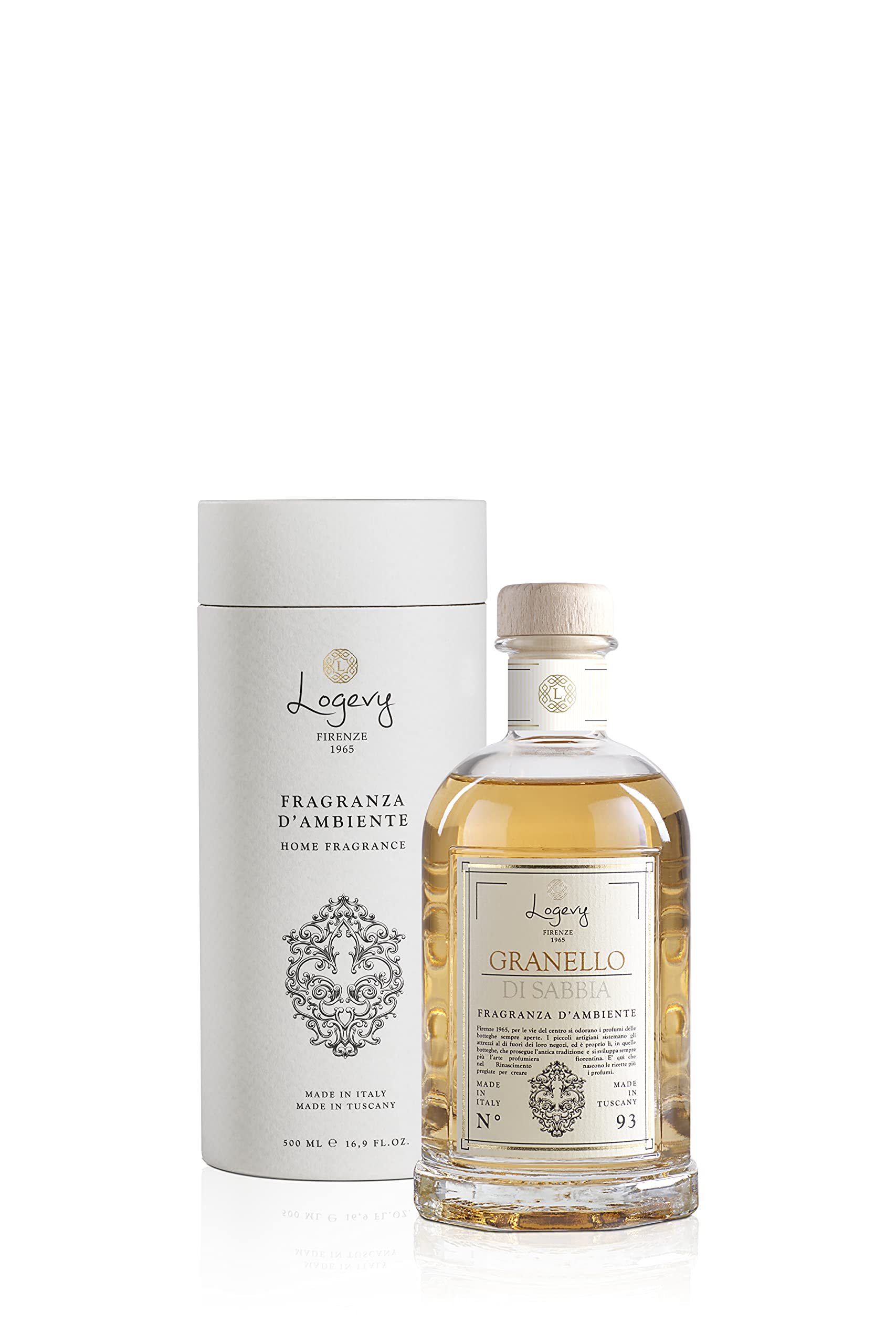 LOGEVY - Diffuseur pour ambiance pour le bien-être de la Personne et de la Maison - Grain de sable (500 ml New 2022)