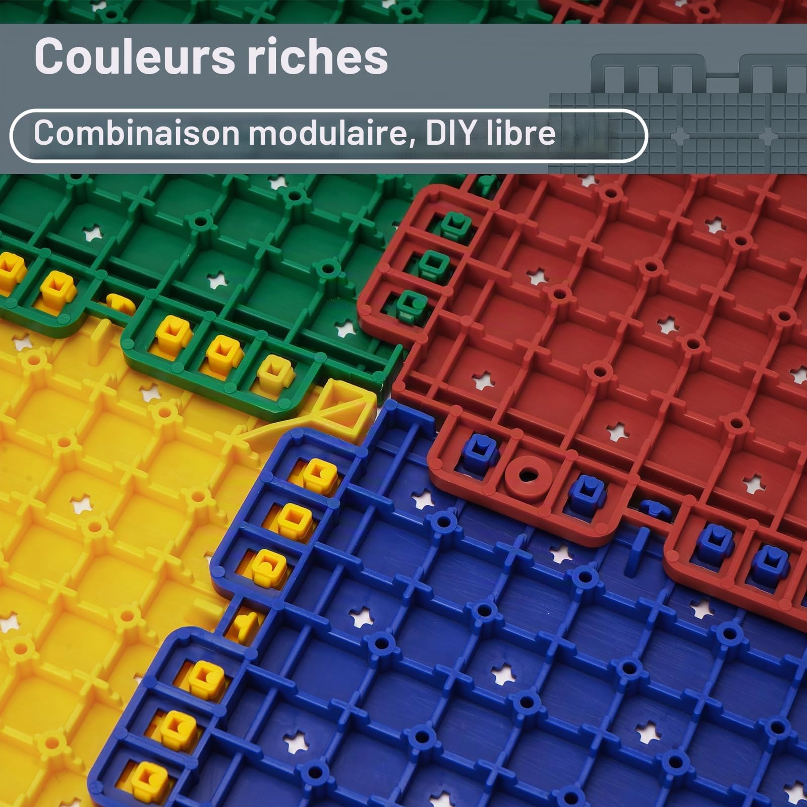 jxgzyy Lot de 24 tapis de protection de sol, tapis puzzle, tapis de sport, tapis de fitness | Tapis de protection contre les chutes - Pour la maison et l'extérieur - Gris