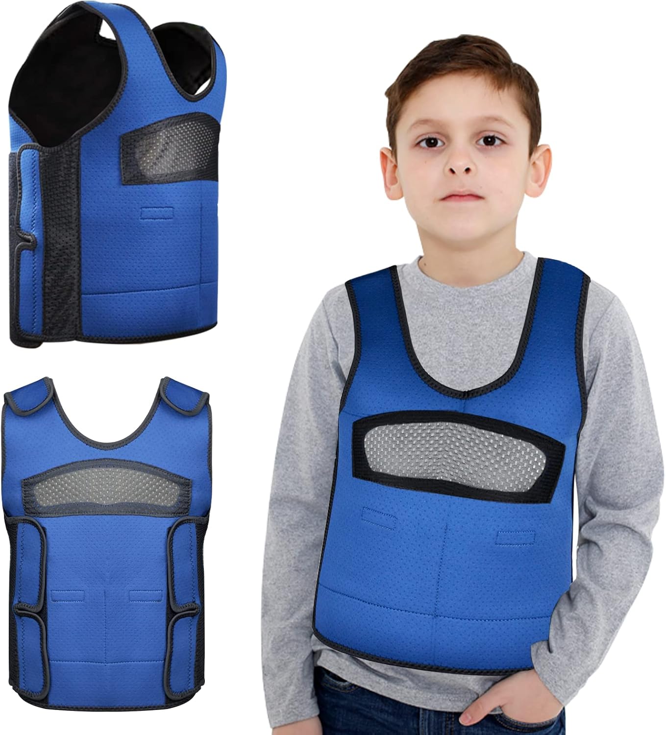 Weighted Vest for Kids Black and Navy Blue Clothing, Shoes & Jewelry