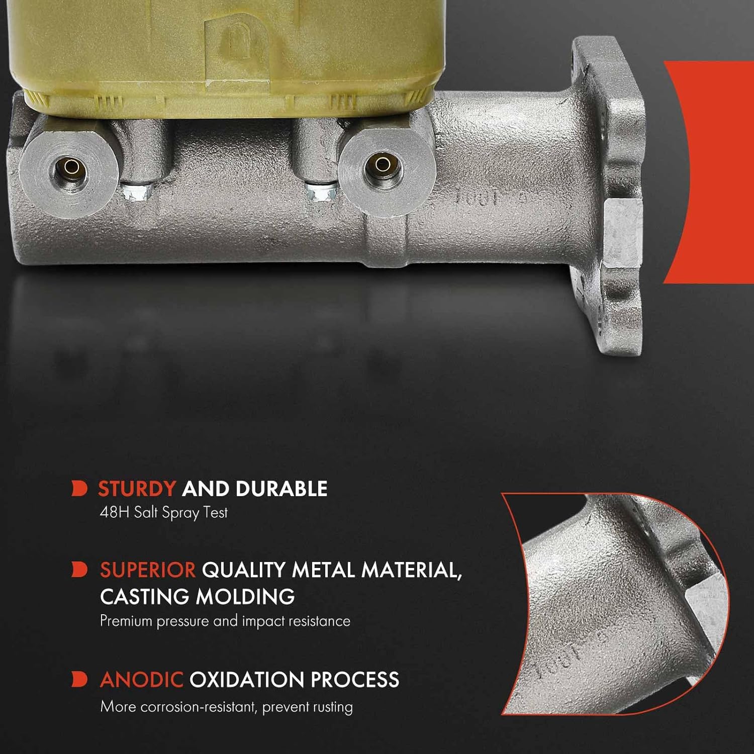 A-Premium Brake Master Cylinder with Reservoir and Cap Compatible with Chevrolet and GMC Vehicles - C60 1980-1984, C70 1980, C7000 1979-1985