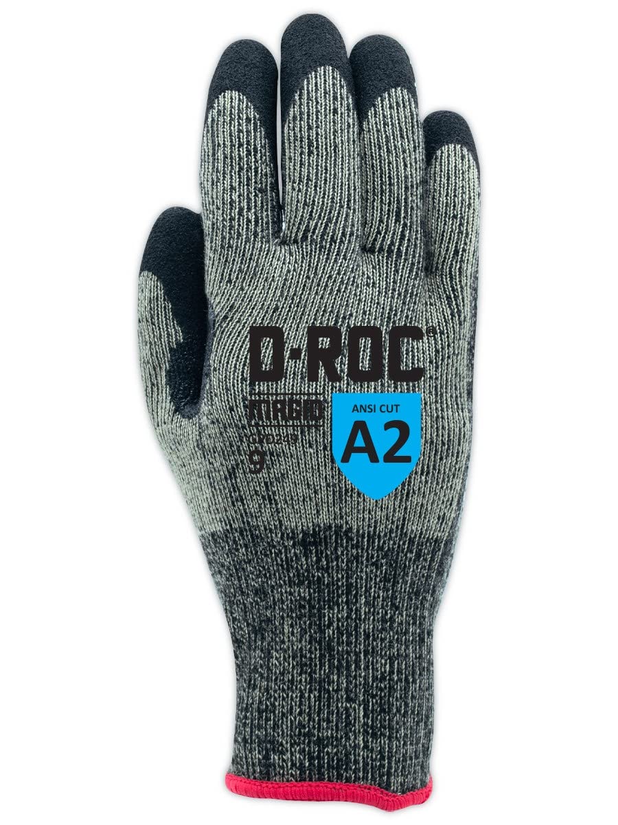 MAGID D-ROC ANSI A2 Heat-Resistant Work Gloves with Sandy Nitrile Coating, 72 Pairs, Size 12/3XL, GPD249