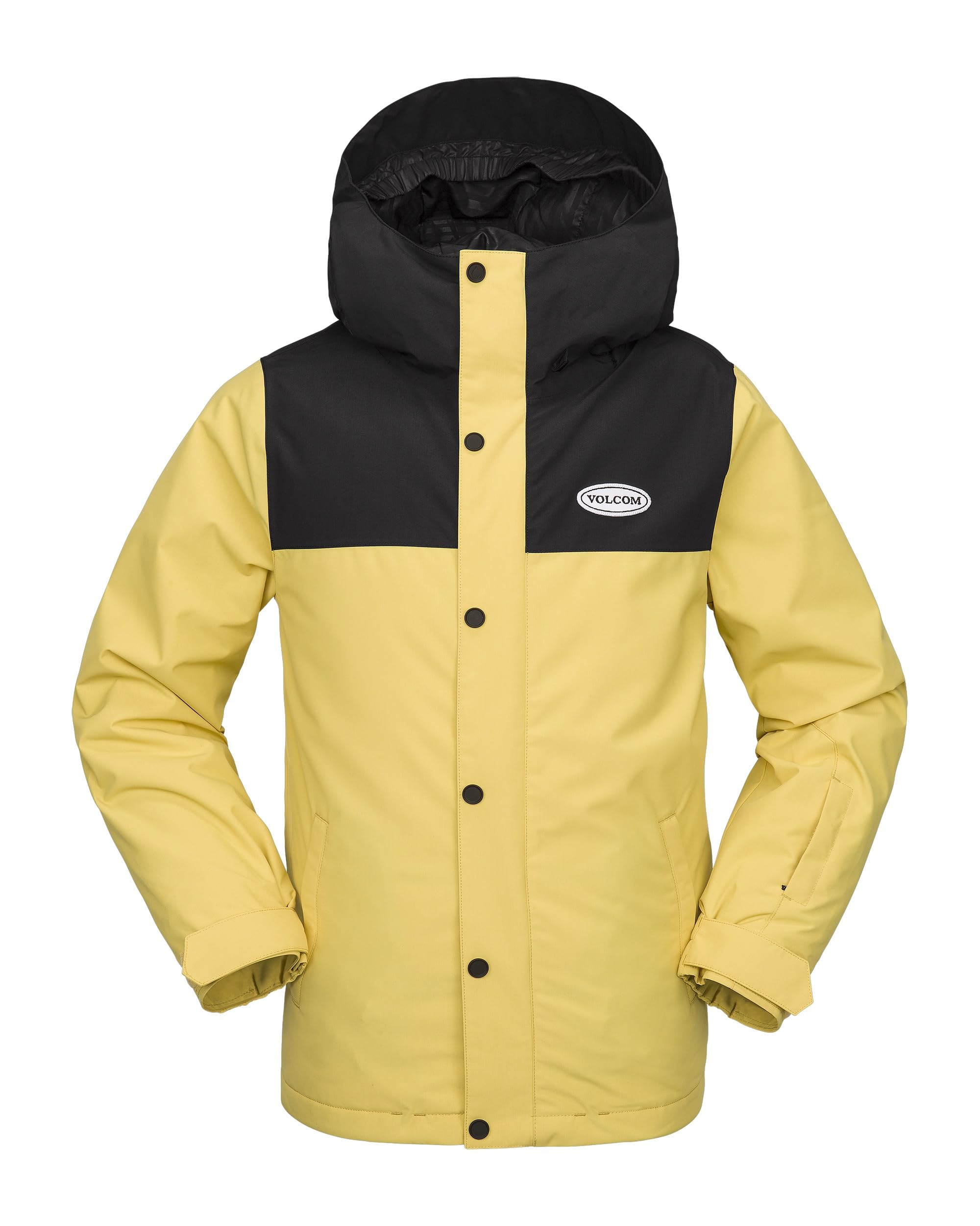 VOLCOM フード付きジャケット イエロー/ブラック Volcom Jaqueta de inverno masculina Stone 91 isolada para