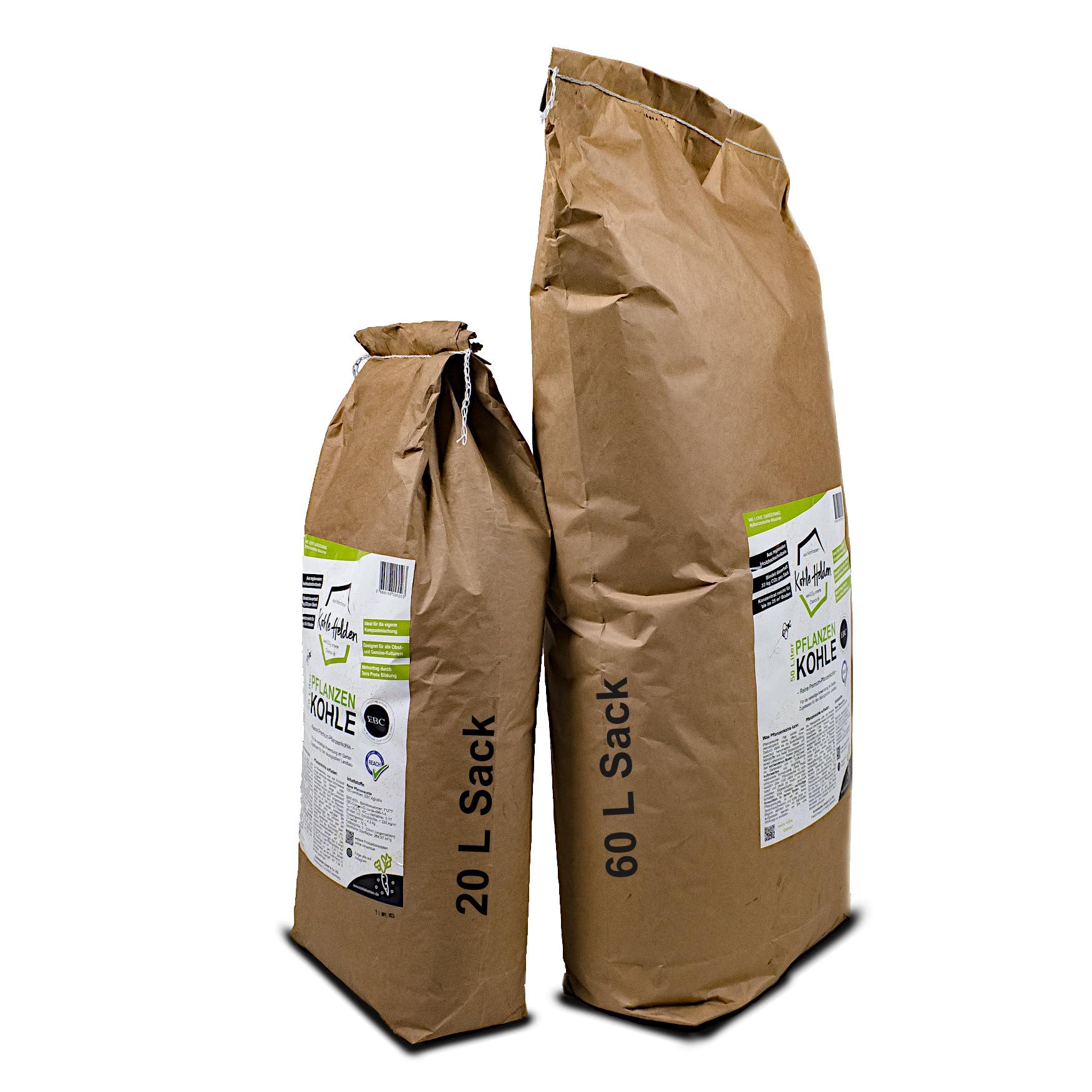 20 Liter Pflanzenkohle, EBC AgroBio Zertifiziert, Biokohle, Biochar für TerraPreta, Bodenverbesserer, Konzentrat, Wasser- und Nährstoffspeicher (20 L)