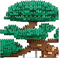 Vista 3 de nanoblock - Bonsai Matsu Deluxe Edition World Famous, Advanced Hobby Series Kit de construcción, verde (NB039)