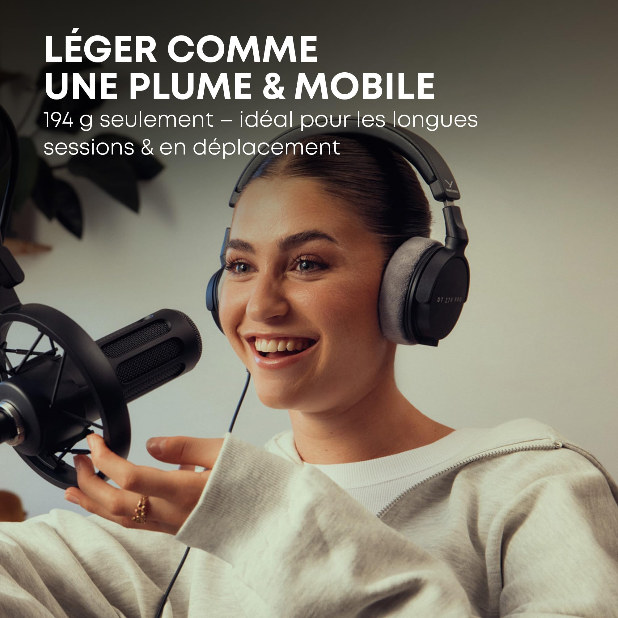 beyerdynamic DT 270 Pro Casque de Studio Compact Circum-aural, pour l'enregistrement & Le Monitoring