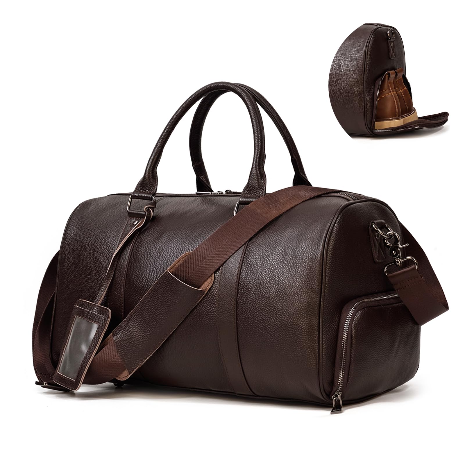 Luufan Borsa da Viaggio in pelle Unisex Borsa da Viaggio Vintage