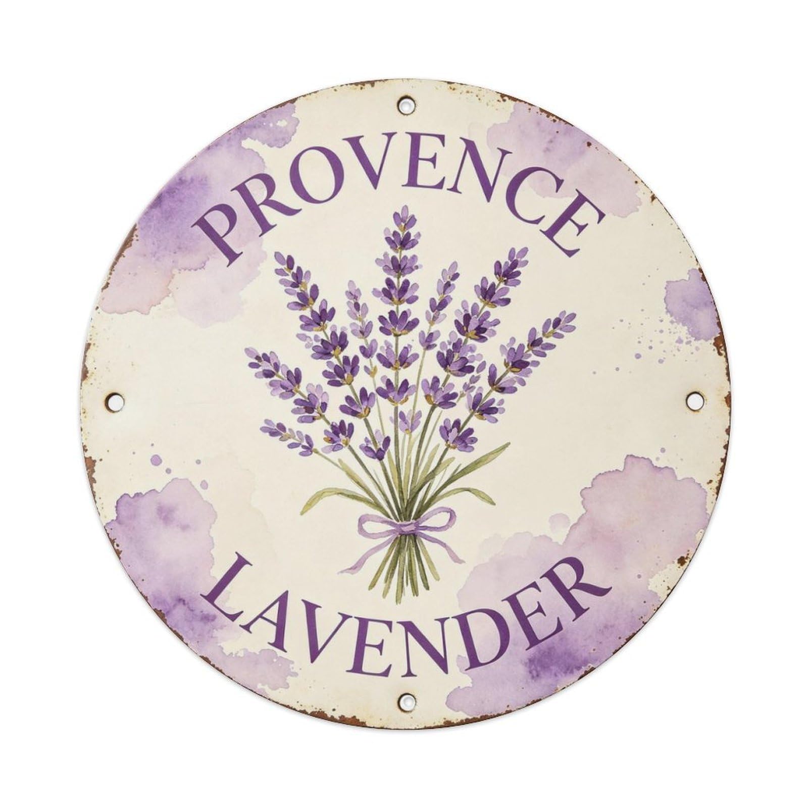 Provence Lavender Metal Tin Sign Plaque