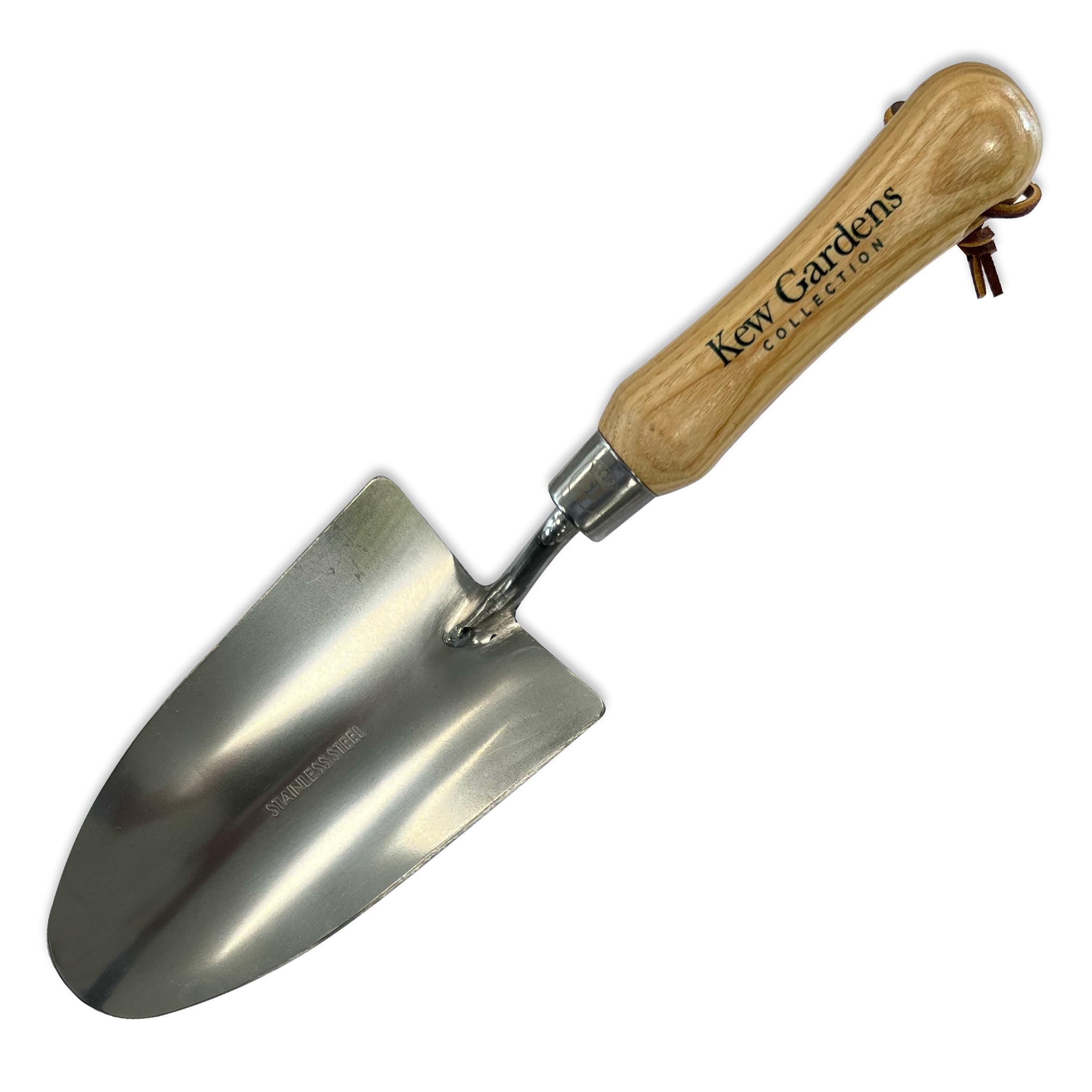 Spear & Jackson 3057KEW Coffret Cadeau d’Outils de Jardin Kew Gardens – 3 pièces – transplantoir, Fourche à désherber et cultivateur avec Manches en Bois FSC et têtes en Acier Inoxydable Poli Miroir