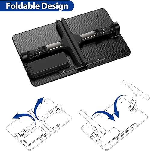 Miniatura 8 de Besign LT07 - Escritorio de regazo extragrande, mesa ajustable para laptop, escritorio portátil de pie para cama, bandeja de desayuno plegable para