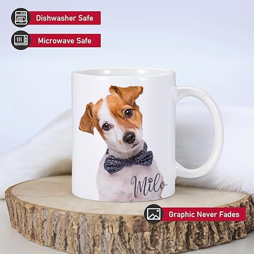 Miniatura 3 de Taza personalizada para perro, tazas personalizadas con nombre de imágenes de mascotas, taza de café personalizada para mascotas, regalo para