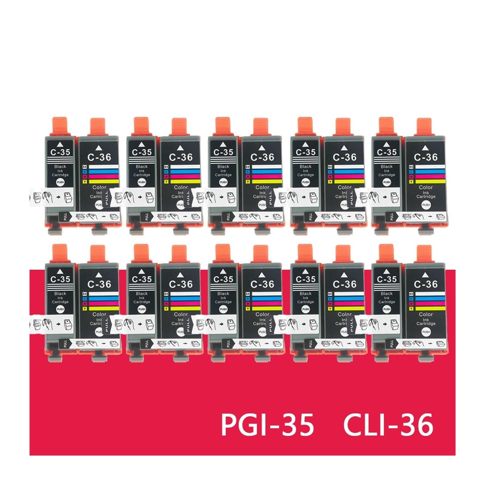 Cartuccia d'inchiostro PGI-35 PGI35 CLI-36 CLI36 compatibile for Canon