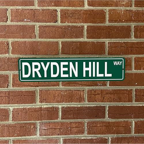 Miniatura 2 de New York Mountains Pick Your Mountain Compatiblerepuesto para Dryden Hill United States Mountain aluminio metal metal metal estilo letrero de calle