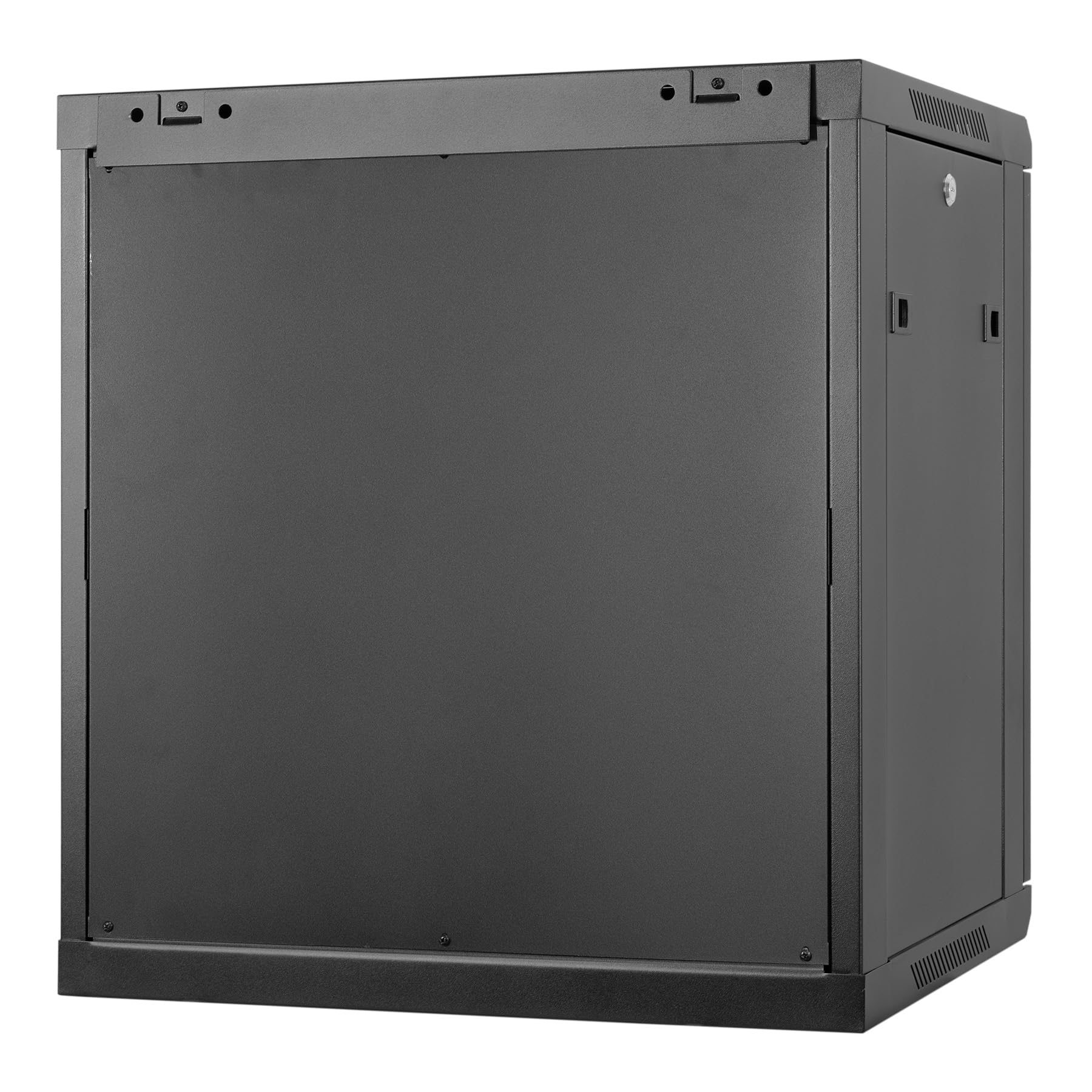 Aiten Data Armario Rack Mural 19" 12U Medidas 600 x 450 x 620 mm Montado con Accesorios: 1 Bandeja Fija, 1 Ventilador de Techo de 120 mm, Tornillos y Llaves