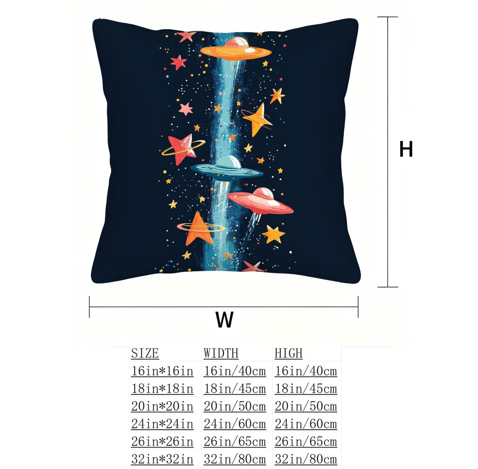 Vistoso Funda Cojin 65x65 Estrella Funda Almohada 65x65 Cojines Sofa Súper Suave Fundas Cojines Decorativos Fundas Almohadas 4 Piezas Cervicales y Cuello, para Hogar Cama Salon Decoracion E - 513