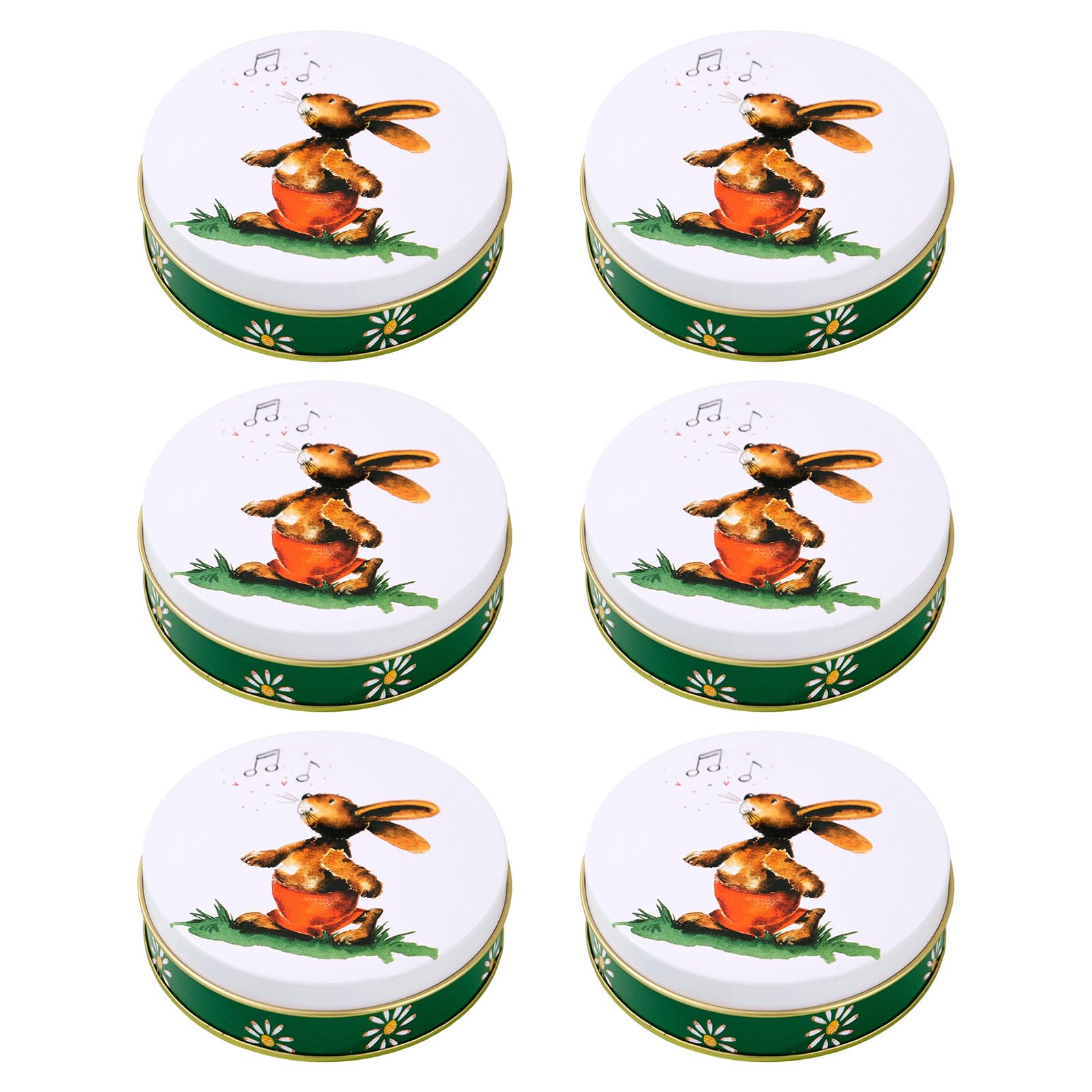 carotoe 6Pcs Elegant Design Metal Holders for Holiday Treats and Special Occasions Recyclable Gift Packaging