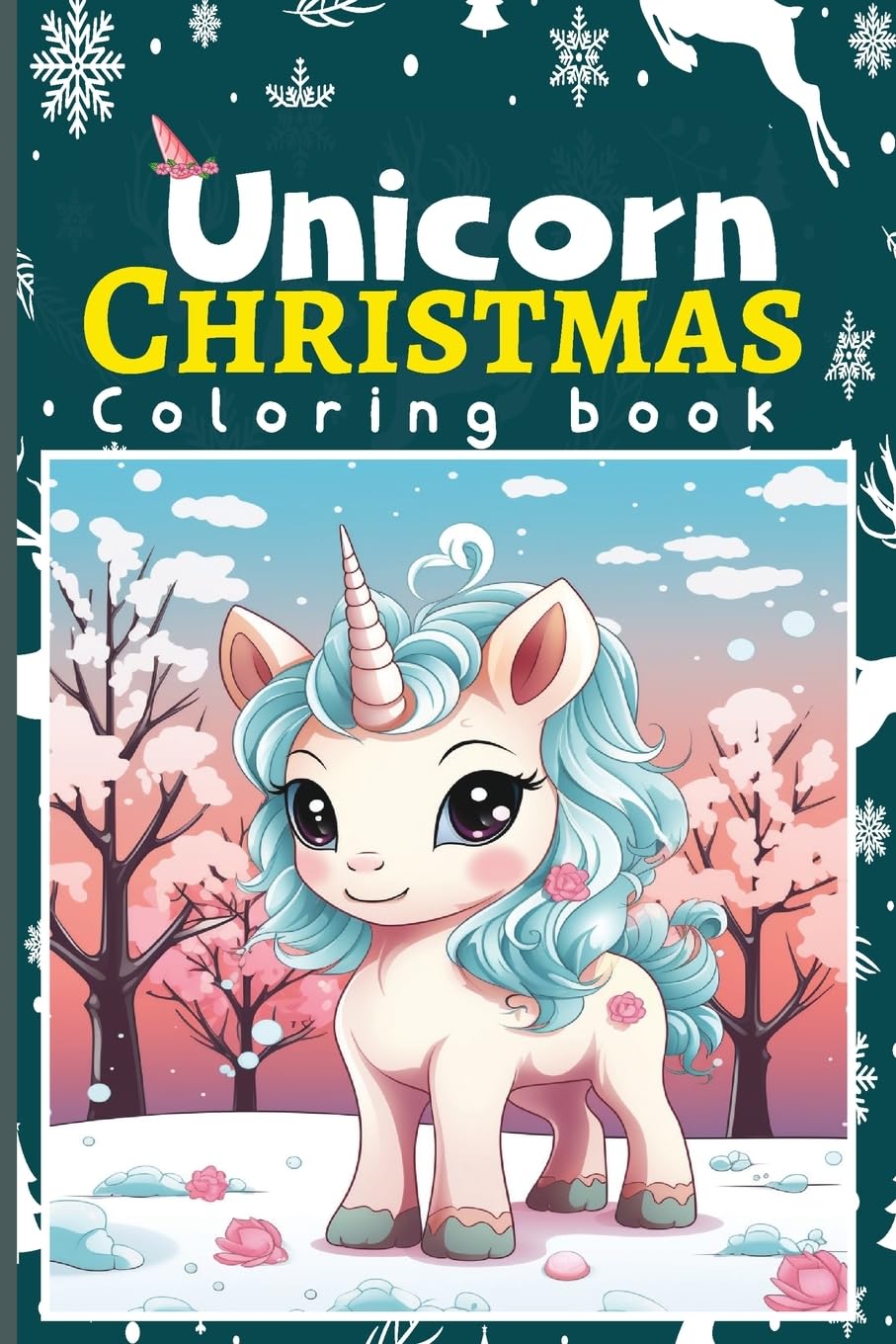 Unicorn Christmas Coloring Book for Kids | Coloring Book for Toddlers Christmas: The Best Christmas Stocking Stuffers Gift Idea | Cute Unicorns Coloring | 6 x 9
