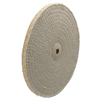 10" Sisal Sewn Buffing Wheel, Fits 3/4"-7/8" Arbor Hole, Made in USA