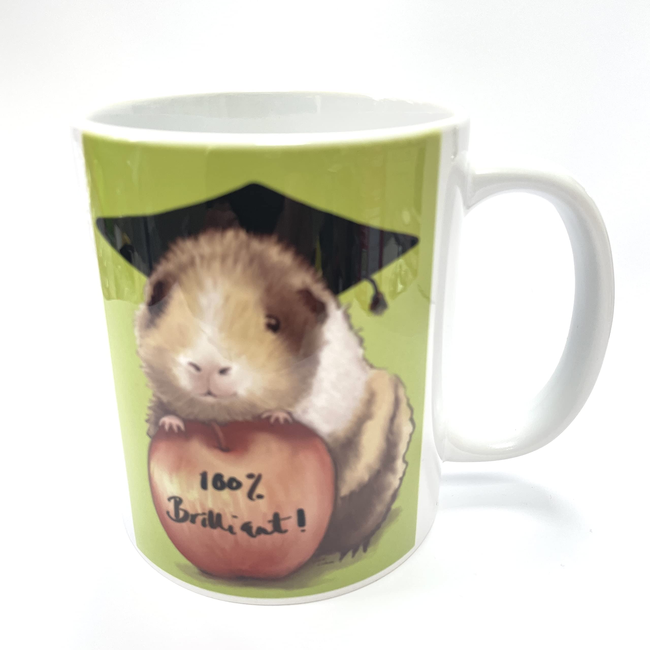 TheGoodGuinea '100% Brilliant' Student Guinea Pig Ceramic Mug