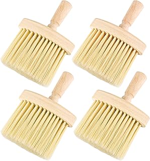 4pcs Wooden Window Groove Cleaning Brushs Soft Bristles Wood Handle Dust Brush Crevice Tool Brush for Keyboard Car Corners Gaps Home Removal Dust