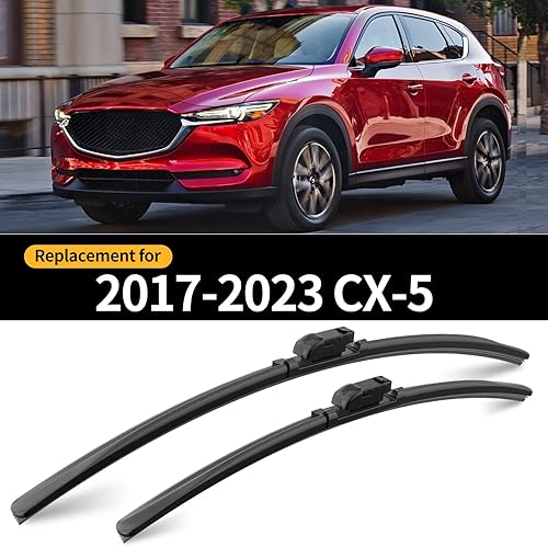 Miniatura 2 de Limpiaparabrisas delantero y trasero, 3 piezas de limpiaparabrisas delantero y trasero, repuesto para Mazda CX-5 CX-9 2017-2024, limpiaparabrisas de
