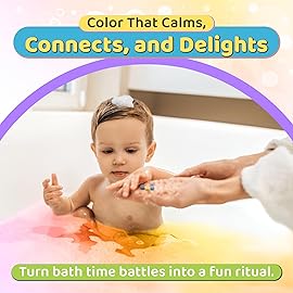 Color MyBath - Bath Color Tablets for Kids, 300 Count Jar - Color Changing, Non-Toxic, Non-Staining, Fragrance-Free - Mix Your Own Rainbow, Fun & Educational - Made in USA (1-Pack)