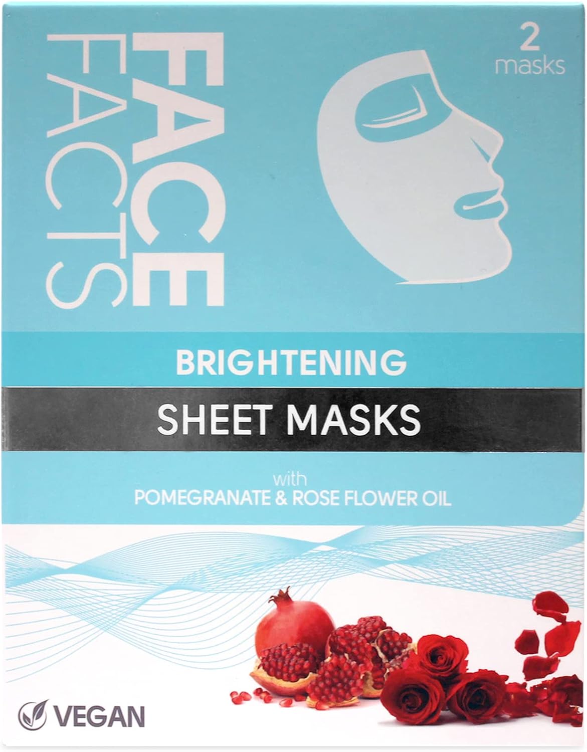 Face Facts Brightening Sheet Mask | Hydrate + Glow | 2 x Masks Face Facts Brightening Sheet Mask | Hydrate + Glow | 2 x Masks
