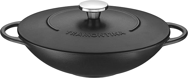 Tramontina Wok 32 cm Enamel Cast Iron, 5 litres (Cast Iron)