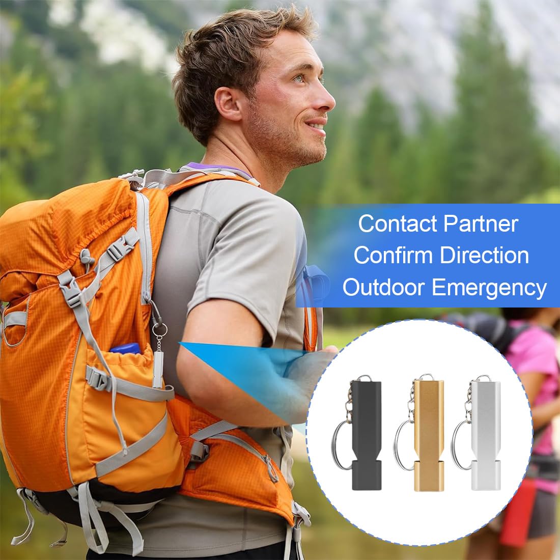 6 Pièces Sifflets d'urgence, Sifflet De Survie, voix d'urgence, Outdoor Emergency, pour L'école GymCamping en Plein Air, Chasse, l'escalade, chien