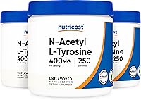 Vista 6 de Nutricost Polvo puro de N-acetil L-tirosina (NALT) 3.53 oz