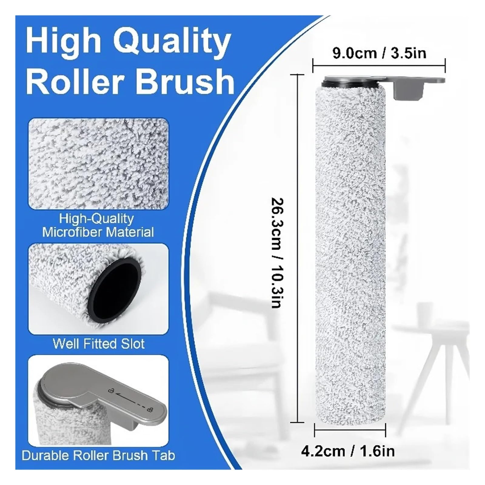 Repuestos de aspiradora en seco y húmedo inalámbrico, cepillo giratorio y juego de accesorios de filtro, solo repuesto, Compatible con JONR, ED12 PRO(3pcs)