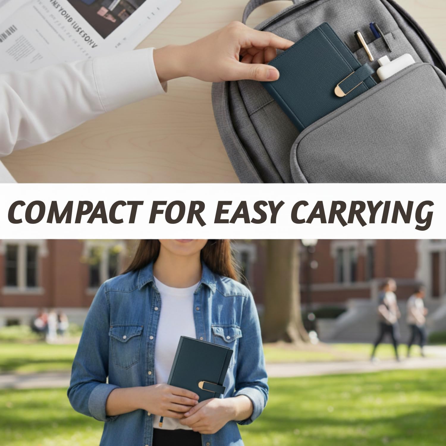 Softcover Notebook Blue 10 Pack, Elegant Minimalist Design, Stylish Journal for Office, School, or Home - Personalized Notebook Perfect for Writing, Note-Taking, and Organizing.