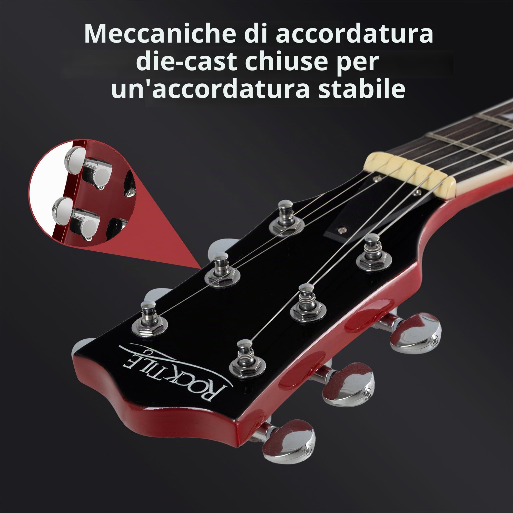 Rocktile Pro S-Red Chitarra Elettrica Heritage Cherry