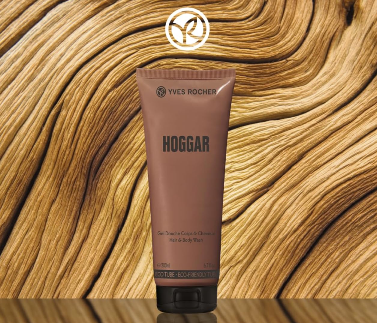 Yves Rocher Cuir Vetiver Hoggar Set of 2 Shampoo Perfumed Shower Gel Men's All-in-One Cleansing Gentle Skin Daily Use Long-Lasting Fragrance Best Gift Kit - 200ml./6.7flOz