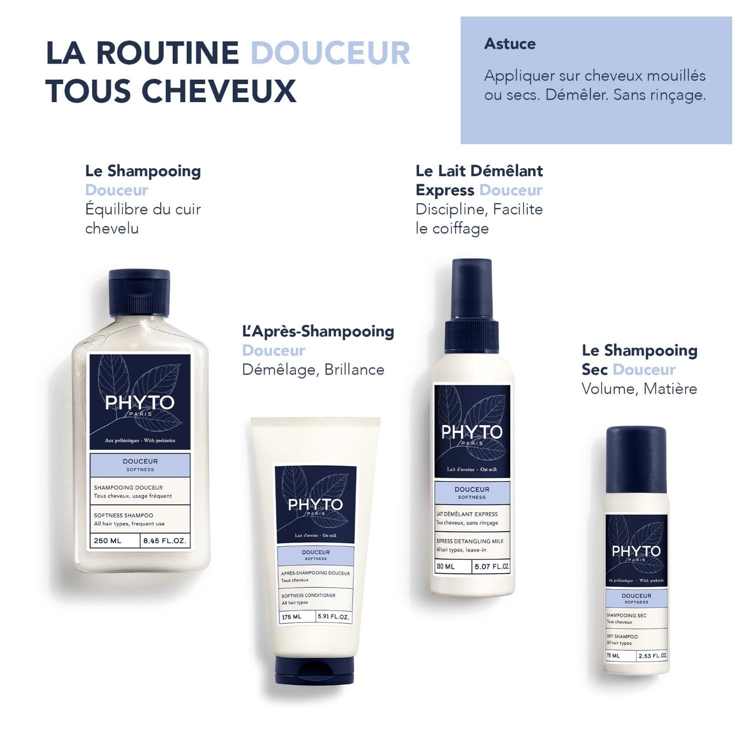 PHYTO 1625-13151 Douceur Leche Desenredante Expres 150 ml for Adults Ideal for Everyday use 150 ml, red, Colour, 105 ml (Pack of 1) - Image 4