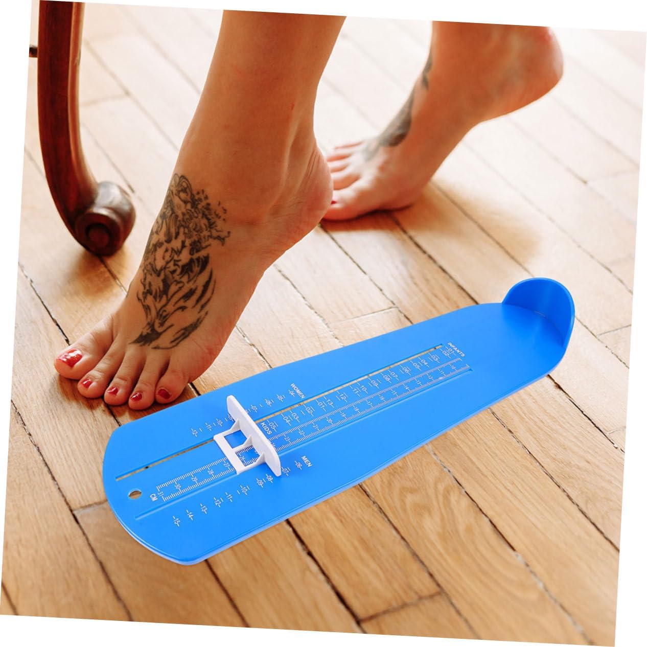 Ipetboom 2Pcs Foot Measurement Device Accurate Shoe Gauge for Adults Lightweight Ruler for Measuring Foot for Shoe Shopping and Fitting