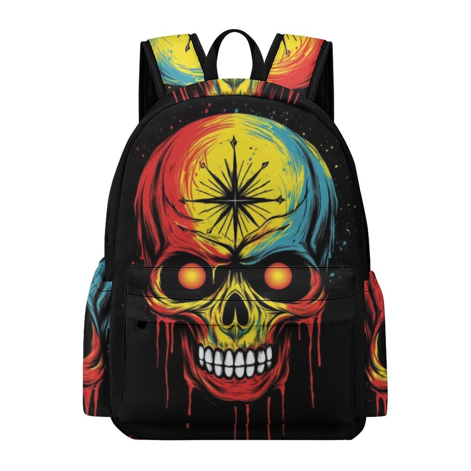 TPISLI Kids Skull Backpack Water Resistant School Bag for Girls & Boys Age 2-7 Nursery Skeleton Travel Bag Children Rucksack