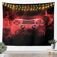 Vista 1 de Feelyou Manta de pared moderna con estampado de consola de videojuegos para niños, niñas, adolescentes, controlador de juegos, tapiz para consola