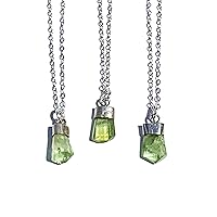 Vista 46 de Raw Emerald Necklace, Natural Small Green Genuine Pendant, Silver Gemstone Necklace, Jewelry for Women and Men, May Birthstone Gift, Energy Healing